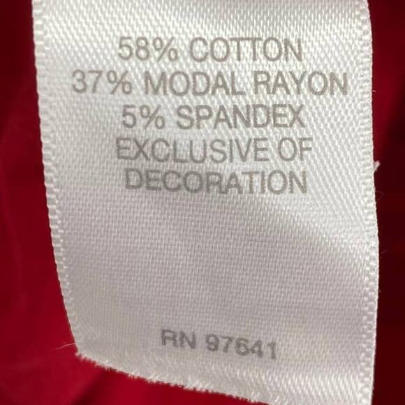 J. Jill Top Pullover Long Sleeve Beaded Embroidered Red Womens Size XS - Picture 5 of 6